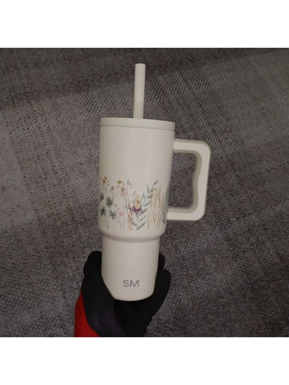 Simple Modern 24oz Trek Tumbler Cup Disney Winnie the Pooh Cream Wildflowers